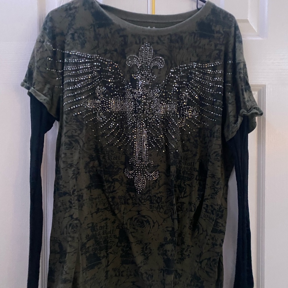 Y2k bejeweled top